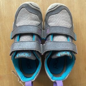 PLAE Gray and Blue Sneakers for Active Comfort